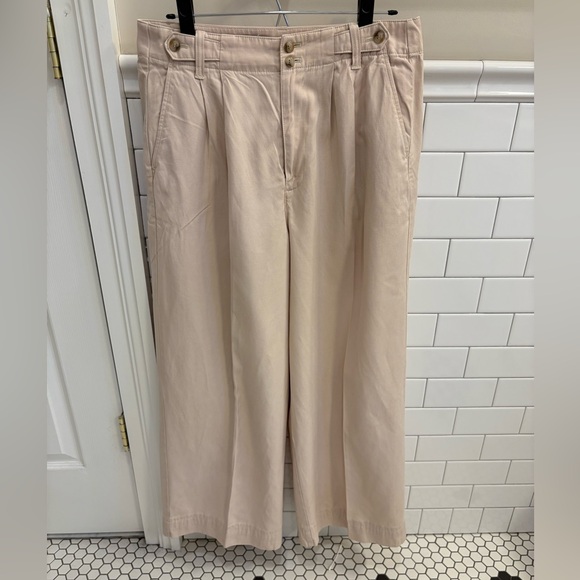 Madewell Harlow Wide Leg Pants. Khaki. Size 10 - Picture 6 of 14